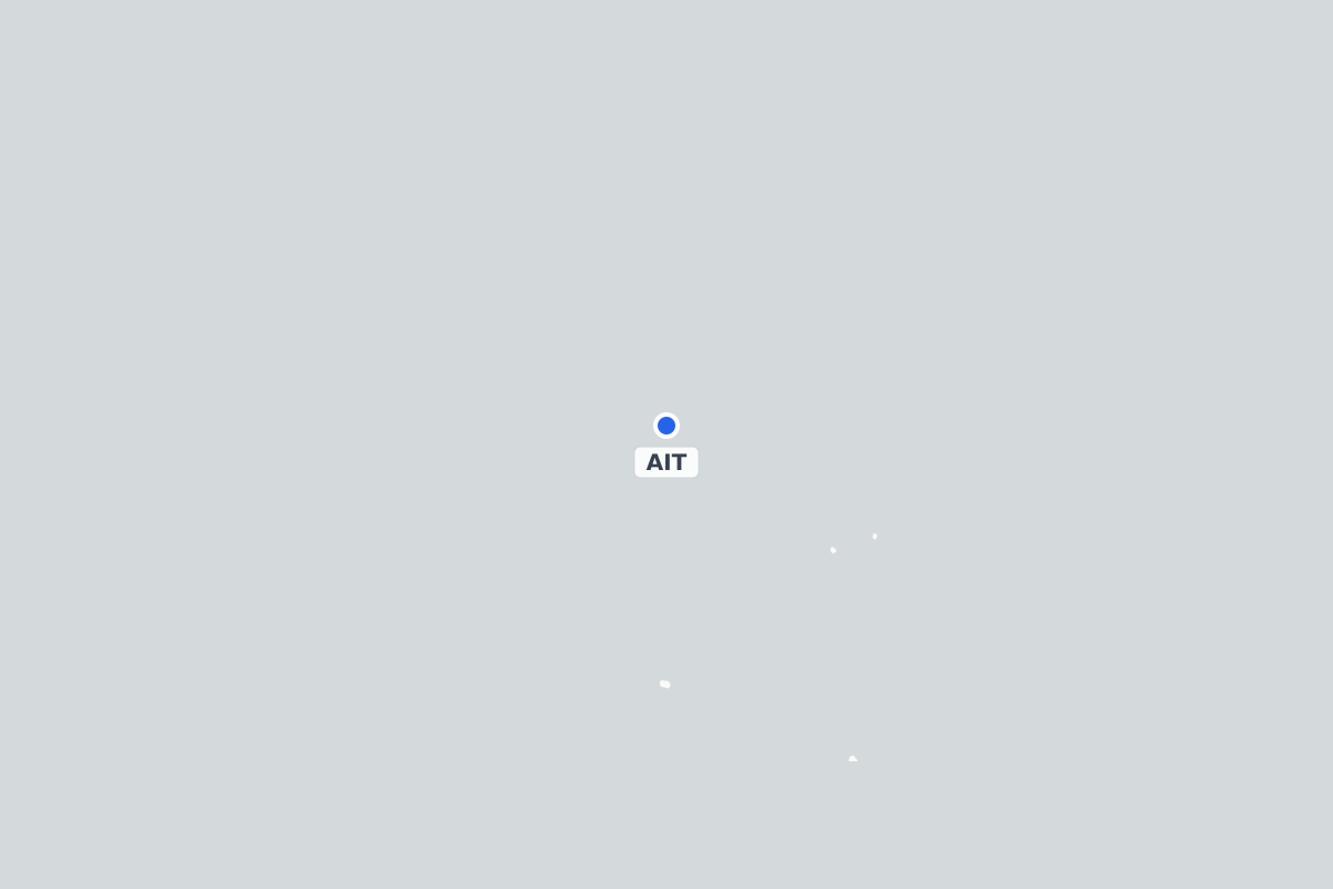 Map showing the location of Aitutaki Airport