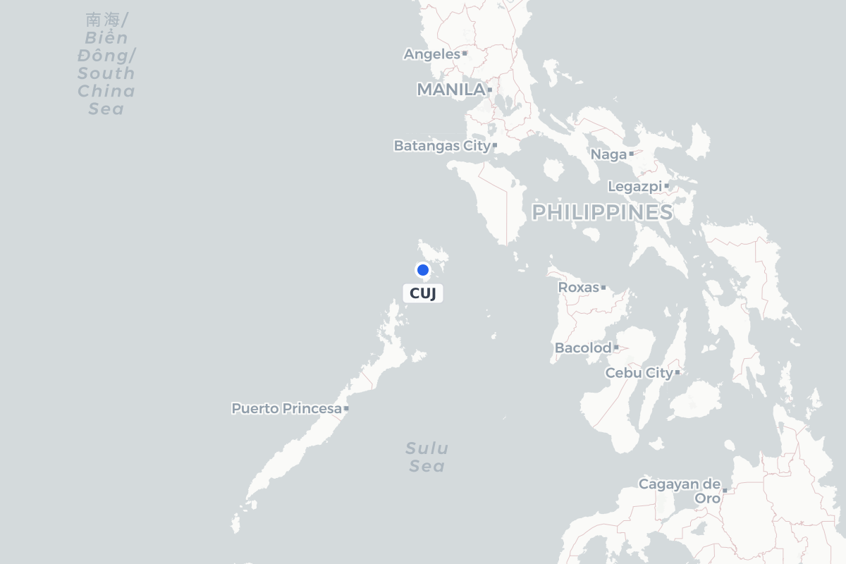 Map showing the location of Culion Airport