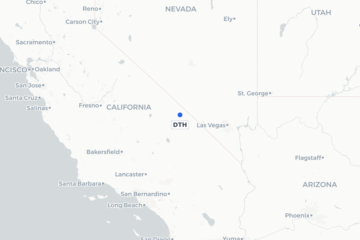 Map showing the location of Furnace Creek Airport