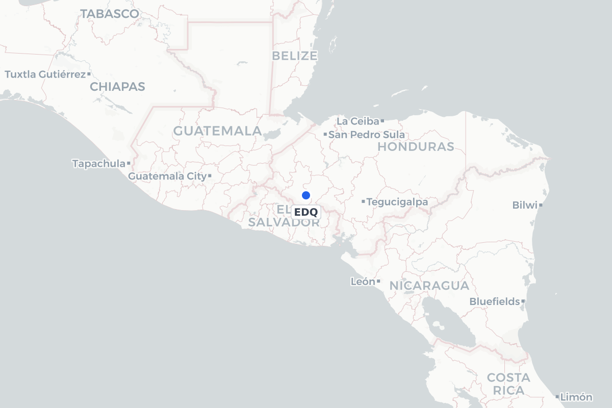 Map showing the location of Erandique Airport