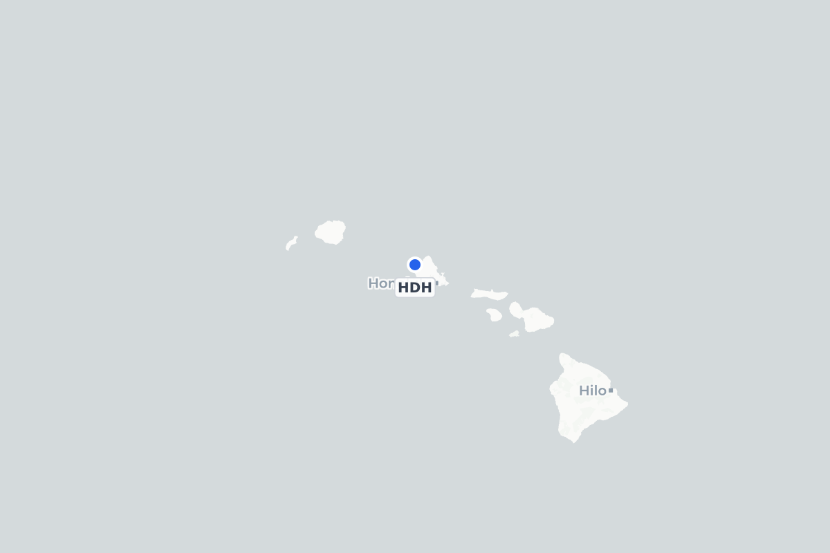 Map showing the location of Kawaihapai Airfield