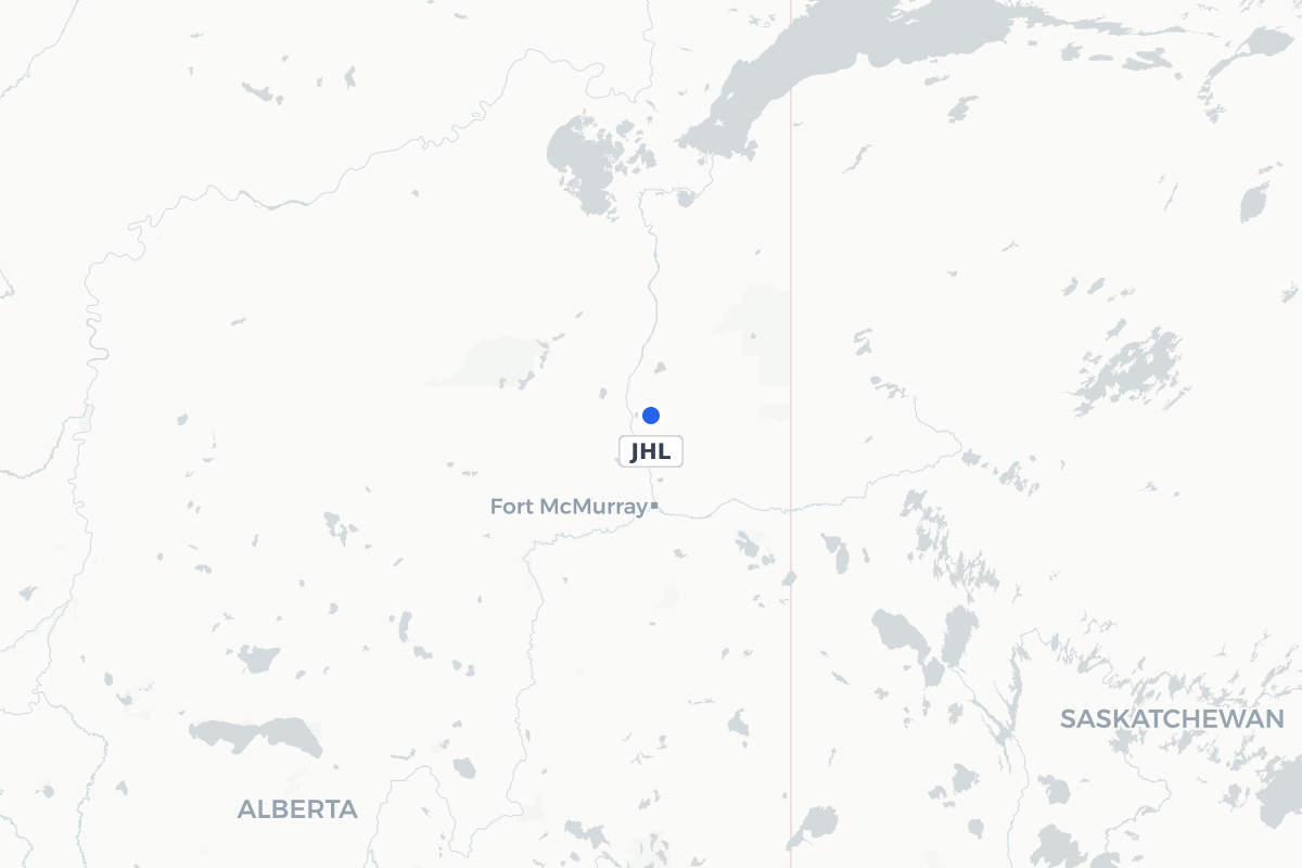 Map showing the location of Fort MacKay/Albian Aerodrome