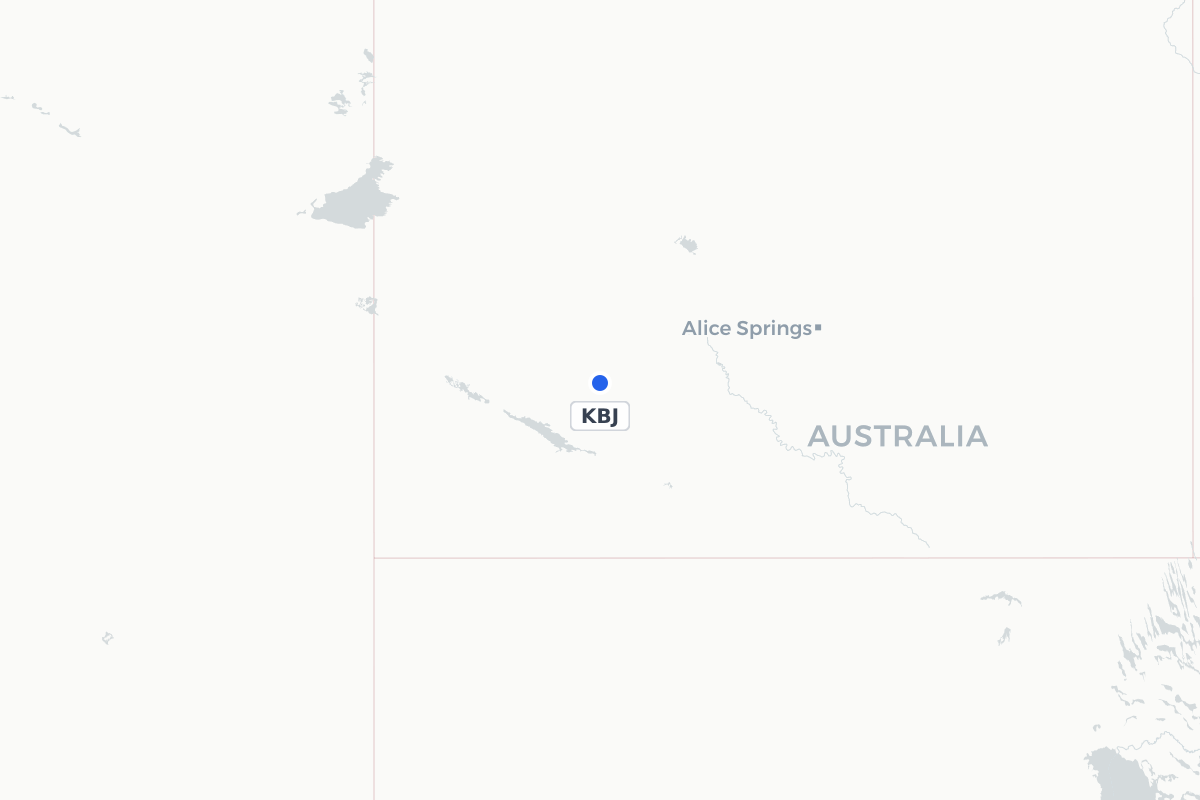 Map showing the location of Kings Canyon Airport