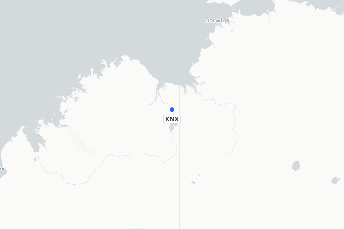 Map showing the location of East Kimberley Regional (Kununurra) Airport