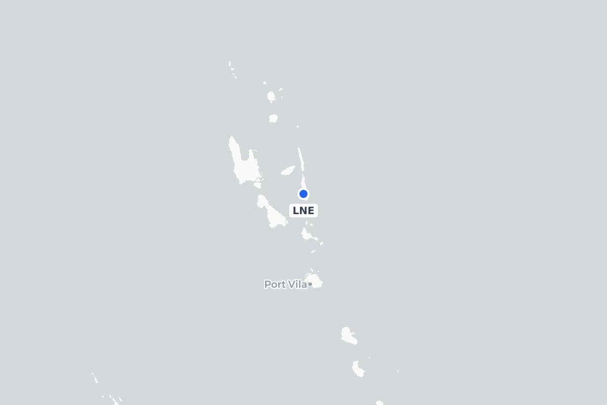 Map showing the location of Lonorore Airport