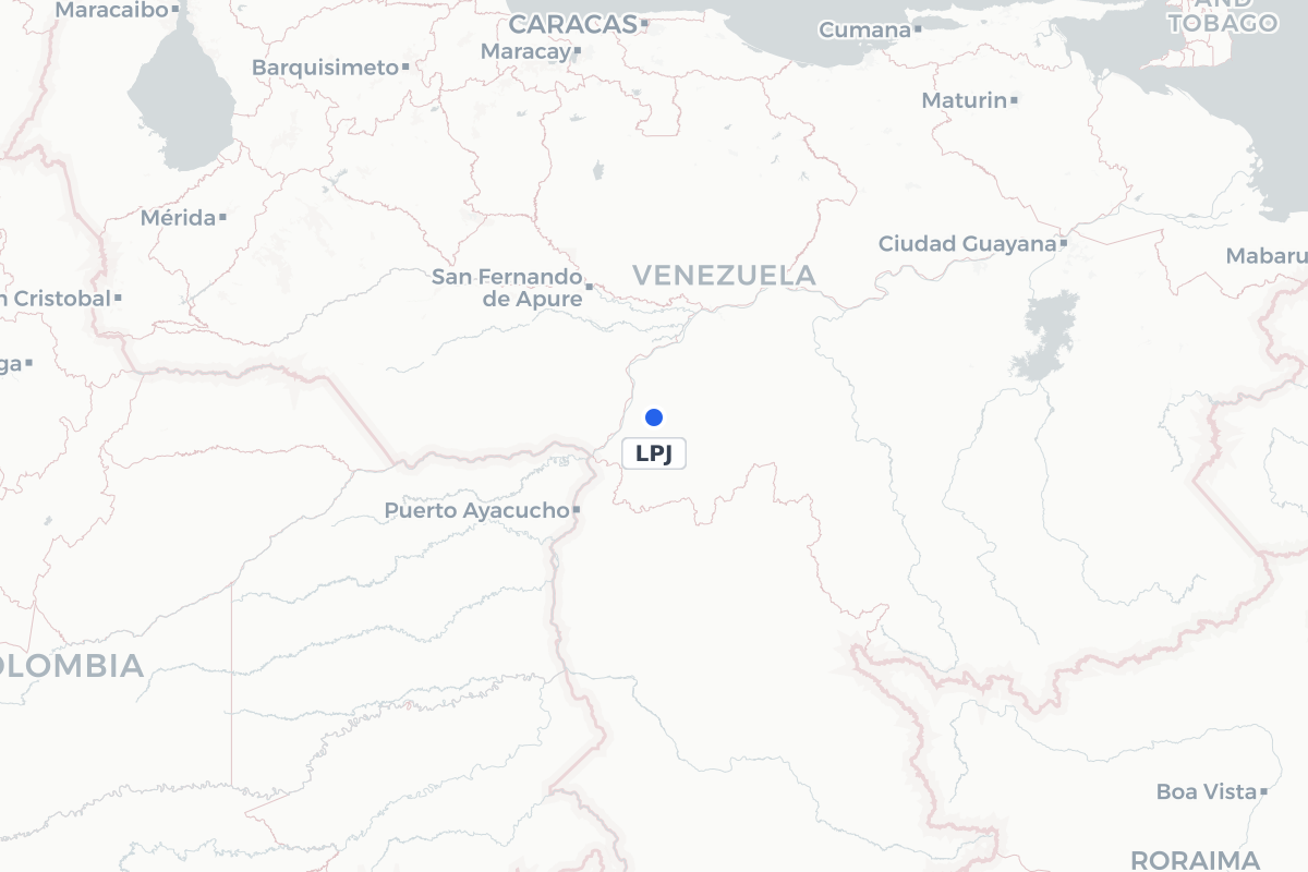 Map showing the location of Armando Schwarck Airport
