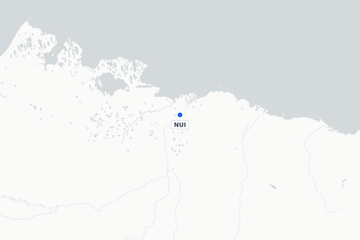 Map showing the location of Nuiqsut Airport