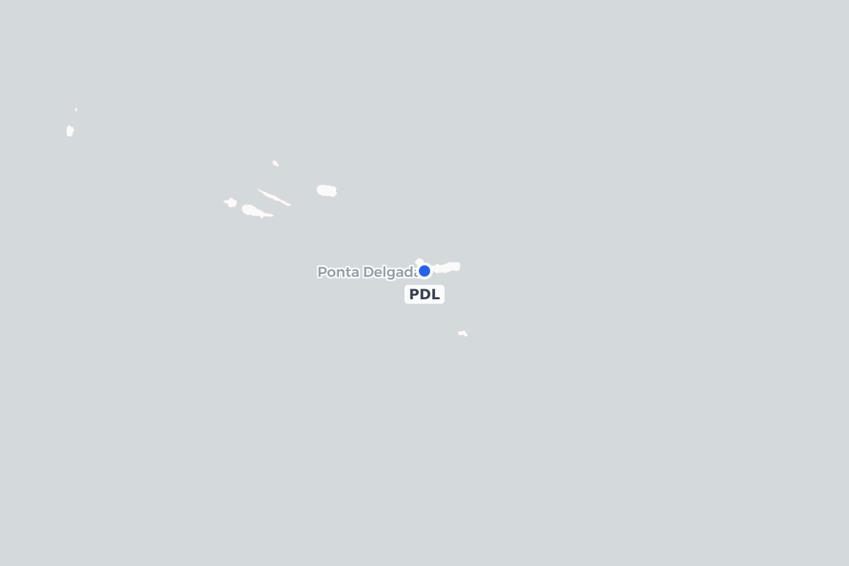 Map showing the location of João Paulo II Airport