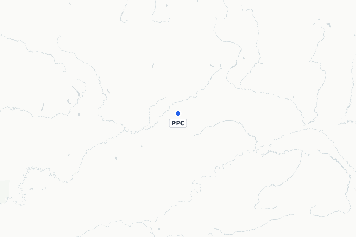 Map showing the location of Prospect Creek Airport