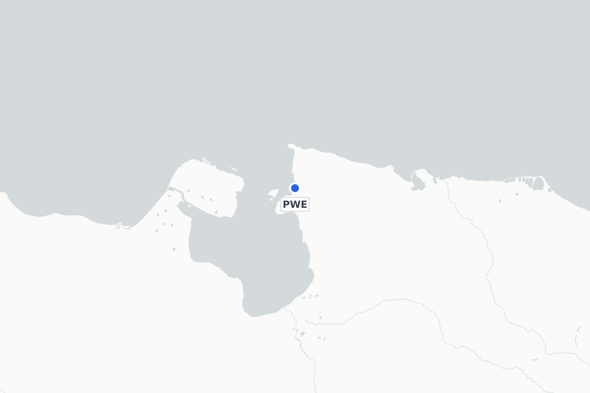 Map showing the location of Pevek Airport