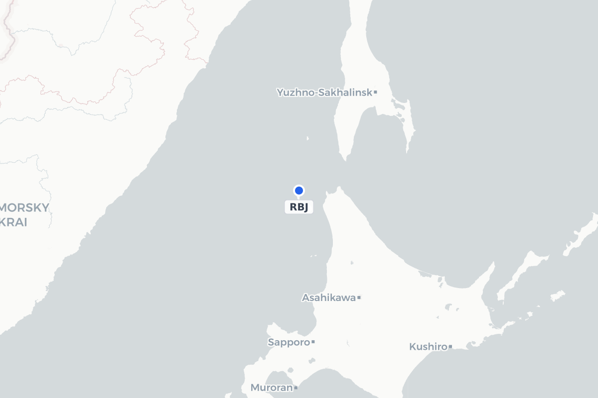 Map showing the location of Rebun Airport