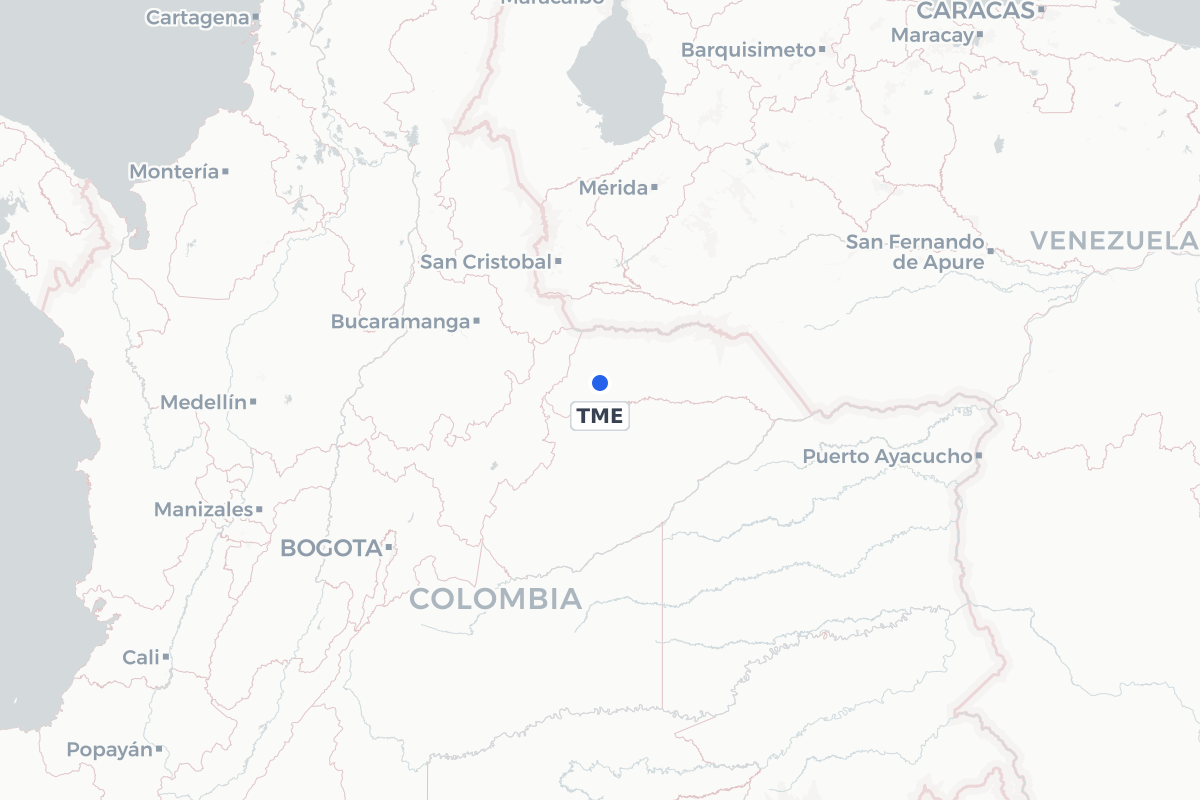 Map showing the location of Gustavo Vargas Airport
