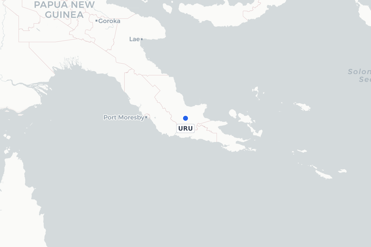 Map showing the location of Uroubi Airport
