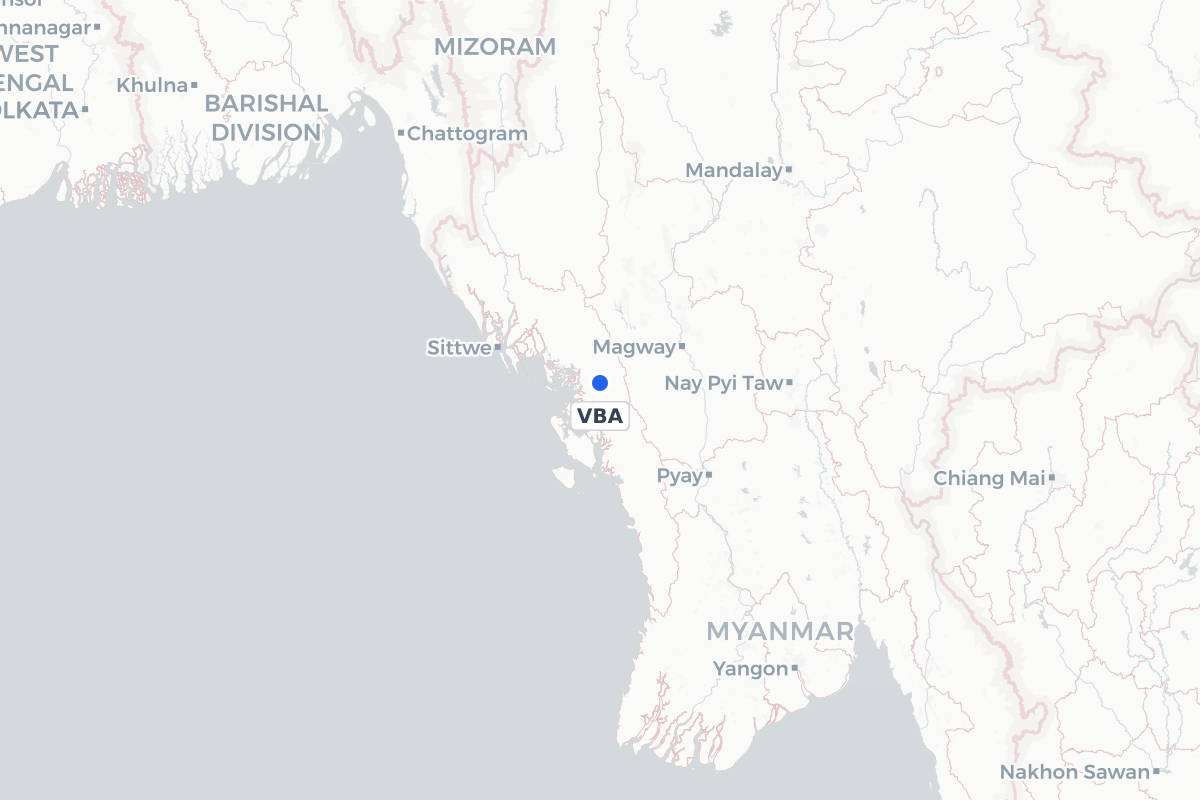 Map showing the location of Ann Airport