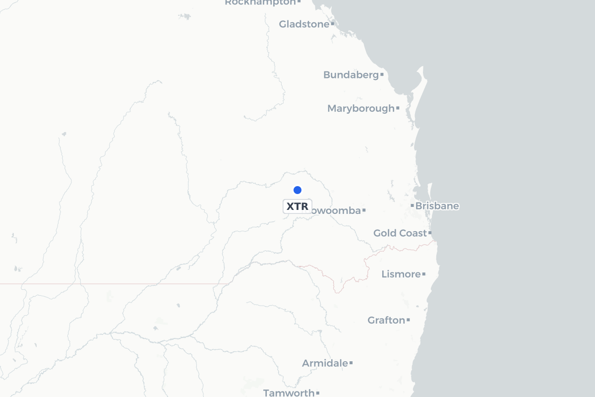 Map showing the location of Tara Airport