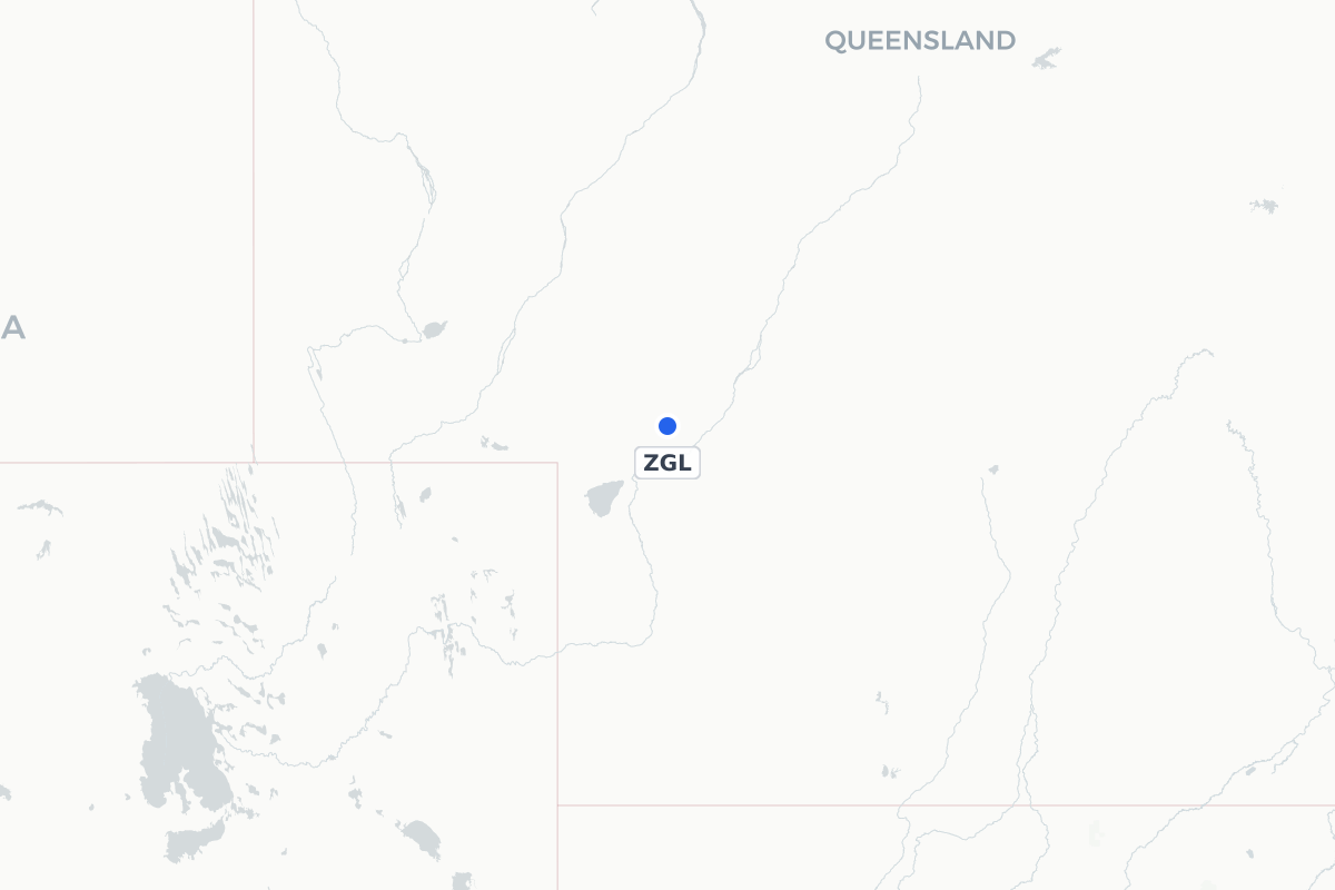 Map showing the location of South Galway Airport