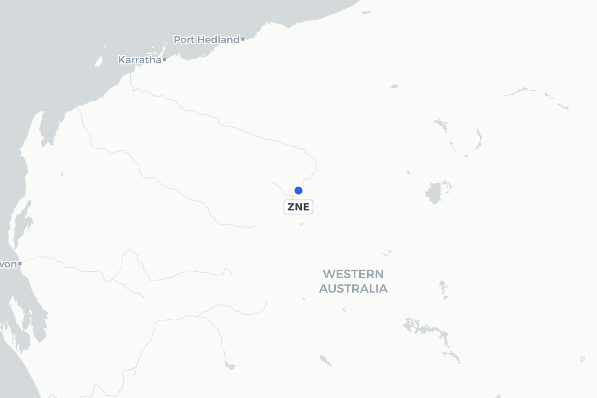 Map showing the location of Newman Airport
